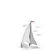 White sailboat