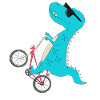 T-Rex Biker