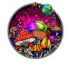 Psychedelic Magic Mushrooms Hallucinogenic Frog