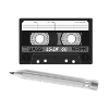Cassette and pencil