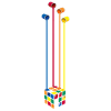 Rubik's Cube Colourful Paint Buckets
