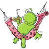 Grenouille en vacances