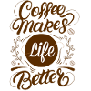 Caffee makes coffee