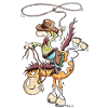 Cowboy mit Pferd