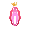 Vagina queen crown