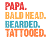 Dad bald beard tattoo gift