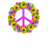 Flower Power Paz Hippie 60s 70s