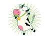 Cow grass eat cheering