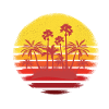 Dreaming Palm Island romantic sunset
