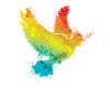 Bunte Friedenstaube Regenbogen