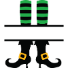 Witch's legs monogram shared