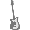 Logo cool guitare électrique