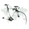 Bicycle World Map Design