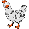 Oiseau poulet drôle