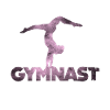 Gymnast Girl - Turner pige med håndstand lilla