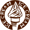 ice cream logo glace