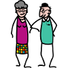 Grand-mère et grand-père