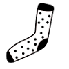 Sock stocking foot clothes