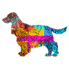 Cocker Spaniel Flowers