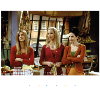 Friends Monica, Rachel, Phoebe Kitchen