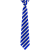 Tie striped blue
