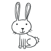 drawn rabbit