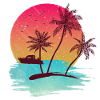 Island in summer