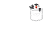 Pinguin Brusttasche