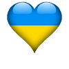Drapeau coeur ukraine