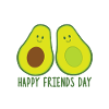 Best friends avocado