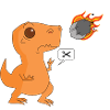 Dinosaur stone paper scissors