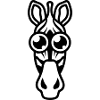 zebra child drawing animals