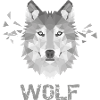 Geometric wolf