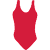 Swimsuit red vector