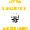 Staplerfahrer Stapler Gabelstapler Totenkopf