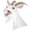 Crazy Funny Goat Cry Animal Horns Tänder