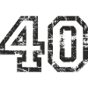 Nombre 40 40e anniversaire Quarante