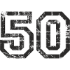 Nombre 50 Cinquante 50e Design Anniversaire