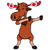 Dabbing Moose