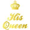 His Queen Crown - Gold