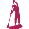 paddle board silhouette