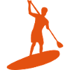 paddle board silhouette