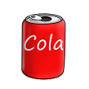 Dose Cola in rot