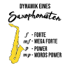 Dynamique d'un saxophoniste, drôle, saxophone