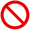 Red Forbidden Symbol Pattern