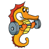 Weightlifting Seahorse