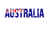 Australia Flag Font Design