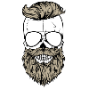Beard hipster shirt