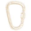 Mountaineering climbing carbine hook