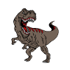 T-REX - Thyrannosaurus Rex Braun